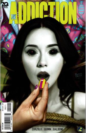 The Addiction 2A published by ZQ with cover art by Ryan Brown
