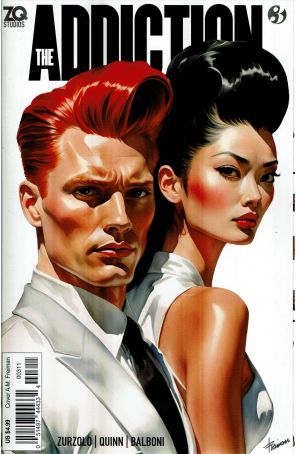 The Addiction 3A published by ZQ with cover art by Mondo Freiman