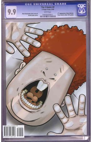 3 Geeks: Slab Madness! 2 published by 3 Finger Prints with cover art by Rich Koslowski