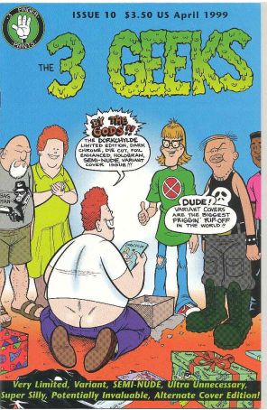 The 3 Geeks 10A published by 3 Finger Prints with cover art by Rich Koslowski