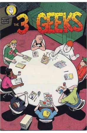 The 3 Geeks 5 published by 3 Finger Prints with cover art by Rich Koslowski