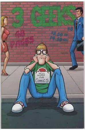 The 3 Geeks 8 published by 3 Finger Prints with cover art by Rich Koslowski