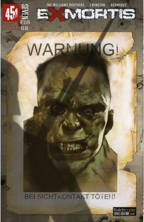 Exmortis 7 published by 451 Media Group with cover art by Ben Oliver