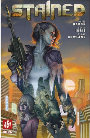 Stained 1A published by 451 Media with cover art by Steve Morris
