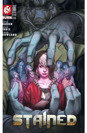 Stained 3A published by 451 Media with cover art by Steve Morris