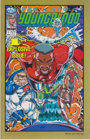 Youngblood #1A (2nd) published by Image with cover art by Rob Liefeld