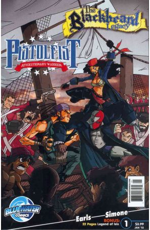 Blackbeard vs. Pistolfist #1A VF ; Bluewater comic book