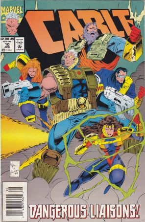 Cable #10 (Newsstand) published by Marvel with cover art by M.C. Wyman
