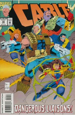 Cable #10 published by Marvel with cover art by M.C. Wyman