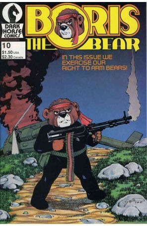 Boris the Bear #10 published by Dark Horse with cover art by James Dean Smith