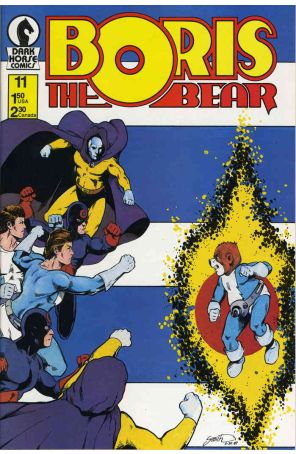 Boris the Bear #11 published by Dark Horse with cover art by James Dean Smith