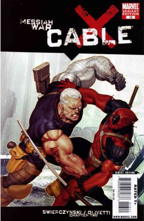 Cable (2nd Series) #13A published by Marvel with cover art by Ariel Olivetti