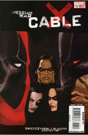 Cable (2nd Series) #13 published by Marvel with cover art by Kaare Andrews