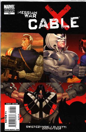 Cable (2nd Series) #14 (2nd) published by Marvel with cover art by Ariel Olivetti
