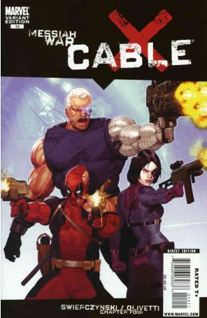 Cable (2nd Series) #14A published by Marvel with cover art by Ariel Olivetti