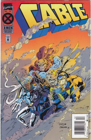 Cable #18 Deluxe (Newsstand) published by Marvel with cover art by Steve Skroce