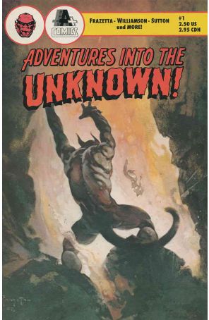 Adventures into the Unknown (A+) #1 FN; A+ | Frank Frazetta - we combine shippin