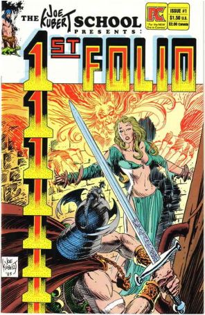 1st Folio # 1 was published by Pacific. It was written by Joe Kubert