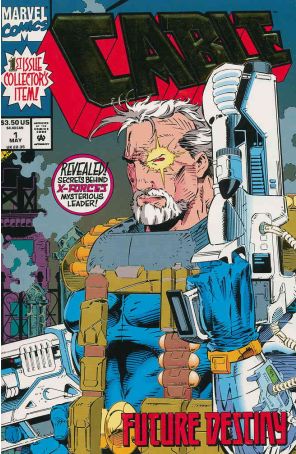 Cable #1 published by Marvel with cover art by Art Thibert