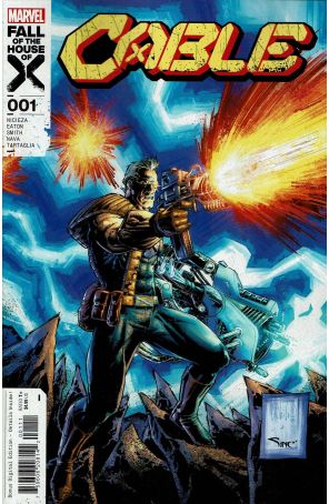 Cable (5th Series) #1 published by Marvel with cover art by Whilce Portacio