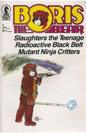 Boris the Bear #1 published by Dark Horse with cover art by James Dean Smith