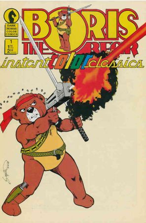 Boris the Bear Instant Color Classics #1 published by Dark Horse with cover art by James Dean Smith