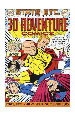 3-D Adventure Comics #1 VF; Stats Etc | we combine shipping