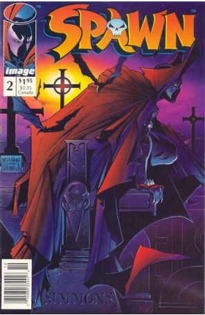 Spawn #2 (Newsstand) published by Image with cover art by Todd McFarlane
