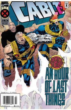 Cable #20 Deluxe (Newsstand) (with card) published by Marvel with cover art by Ian Churchill