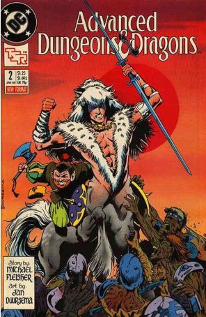 Advanced Dungeons And Dragons #2 VF ; DC comic book