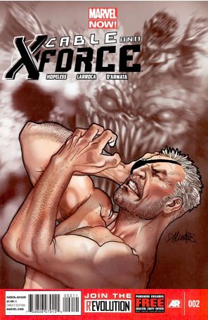 Cable and X-Force #2 published by Marvel with cover art by Salvador Larroca