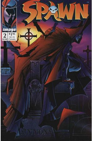 Spawn #2 published by Image with cover art by Todd McFarlane