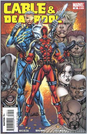Cable/Deadpool #33 published by Marvel with cover art by Rob Liefeld