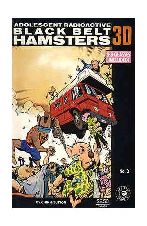 Adolescent Radioactive Black Belt Hamsters in 3-D #3 VF ; Eclipse comic book