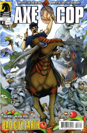 Axe Cop: Bad Guy Earth #3 VF ; Dark Horse comic book