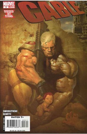 Cable (2nd Series) #3 published by Marvel with cover art by Ariel Olivetti