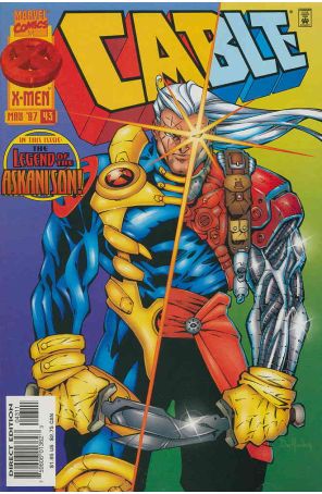 Cable #43 published by Marvel with cover art by Randy Green