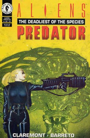 Aliens/Predator: The Deadliest of the Species #4 VF ; Dark Horse comic book