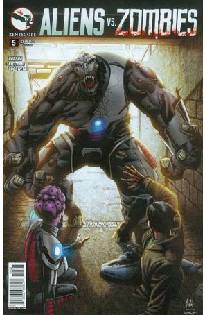 Aliens Vs. Zombies #5B VF ; Zenescope comic book