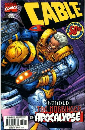 Cable #50 published by Marvel with cover art by Jose Ladrönn