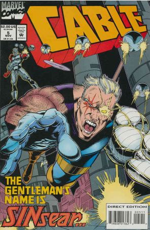Cable #5 published by Marvel with cover art by Darick Robertson