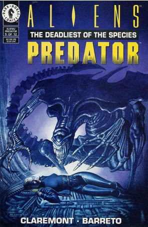 Aliens/Predator: The Deadliest of the Species #5 VF ; Dark Horse comic book