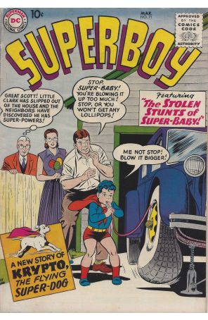 Superboy (1st Series) #71 published by DC with cover art by Curt Swan