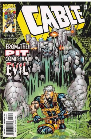 Cable #72 published by Marvel with cover art by Andy Kubert