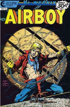 Airboy #8 FN; Eclipse | Chuck Dixon Dave Stevens Back Cover Ad - we combine ship
