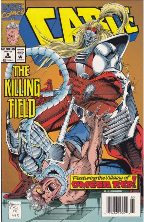 Cable #9 (Newsstand) published by Marvel with cover art by M.C. Wyman