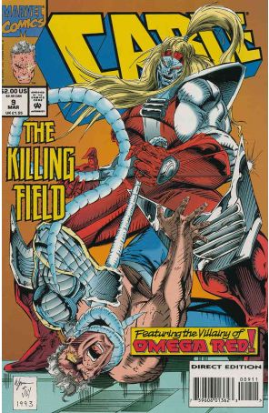 Cable #9 published by Marvel with cover art by M.C. Wyman