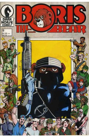 Boris the Bear #9 published by Dark Horse with cover art by James Dean Smith, Jim Bradrick