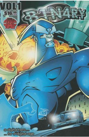 B1N4RY TPB #1 VF/NM; AP | BINARY Digital Hero for a Digital Age - we combine shi