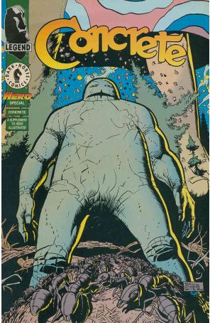 Concrete #Hero 1 published by Dark Horse with cover art by Paul Chadwick